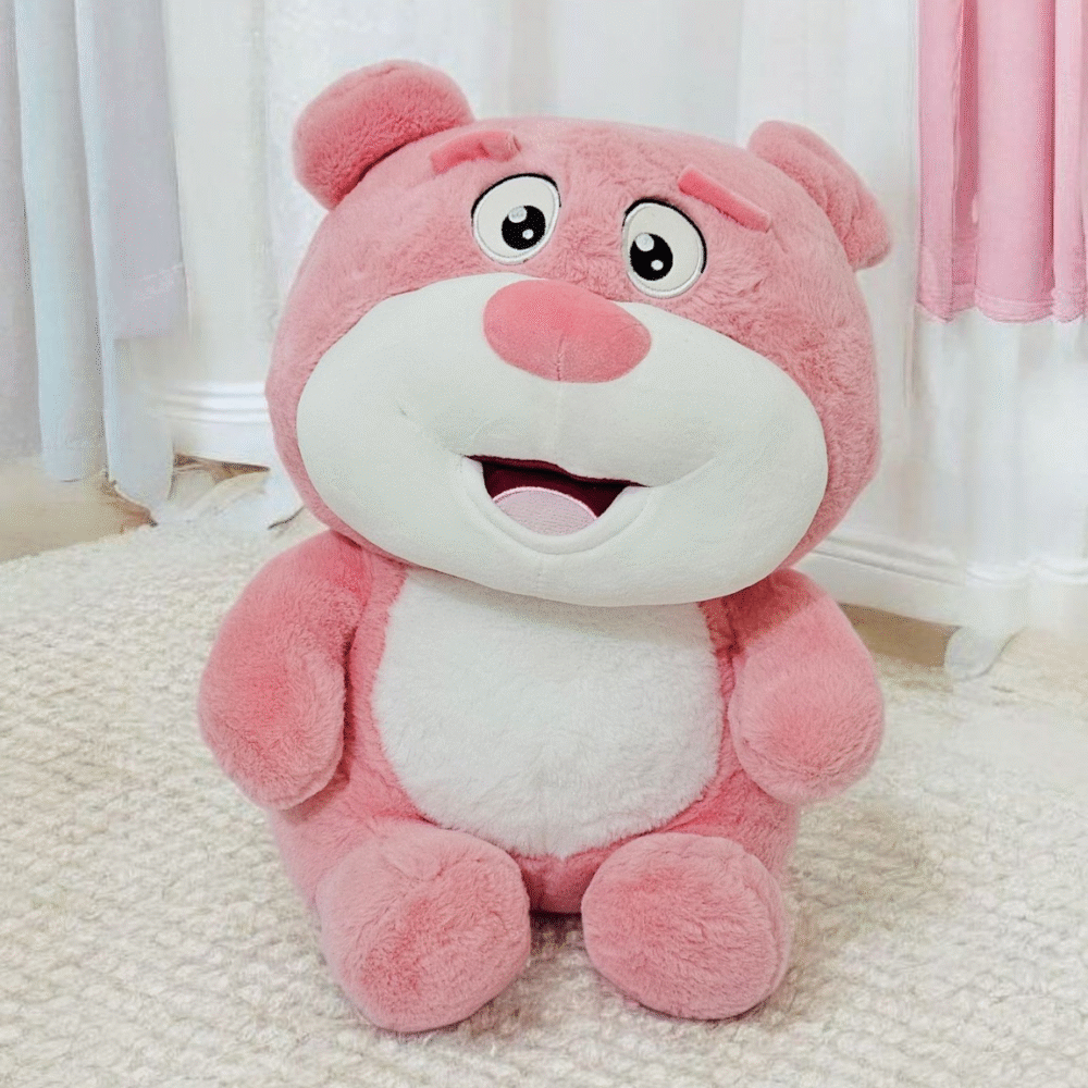 Bublebums Supersoft Happy Bear | Plush Soft Toys - 50 cm (Pink)