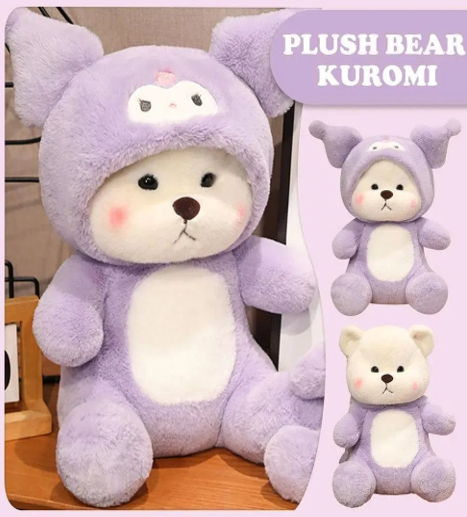 Bublebums Kuromi Lena Bear | Plush Soft Toys – 35 cm